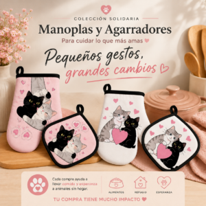💗 Colección Solidaria de Cocina Gatuna