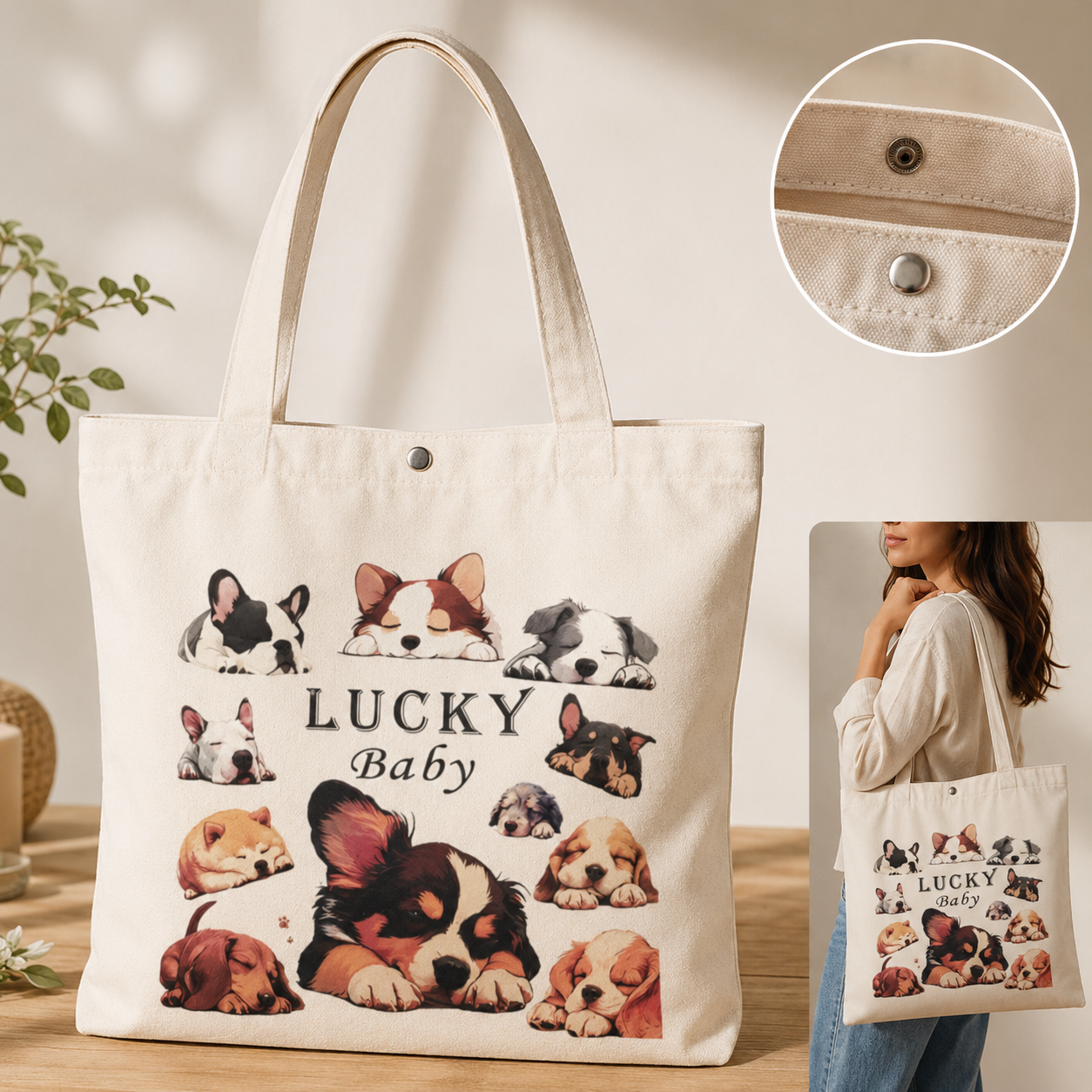 🐾 Bolsas de Lona Solidarias con Diseños de Perros - Imagen 5
