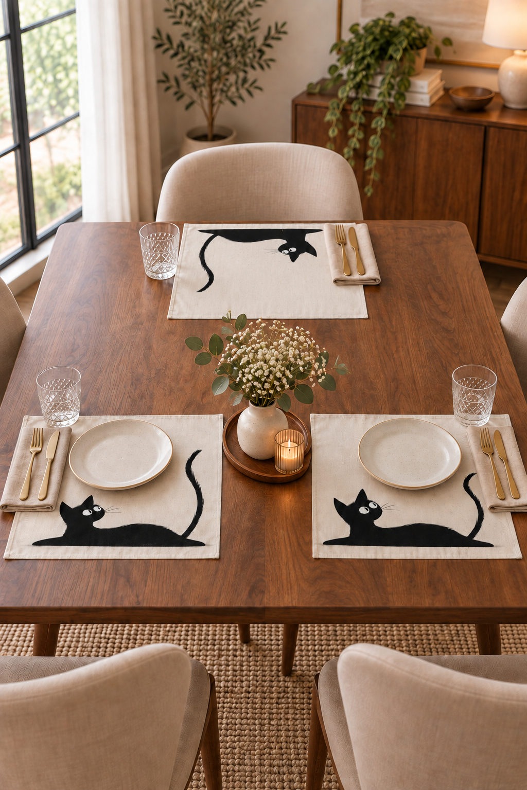 **Decora tu mesa con alma gatuna – Colección solidaria BASMA** 🐾🐱 - Imagen 4