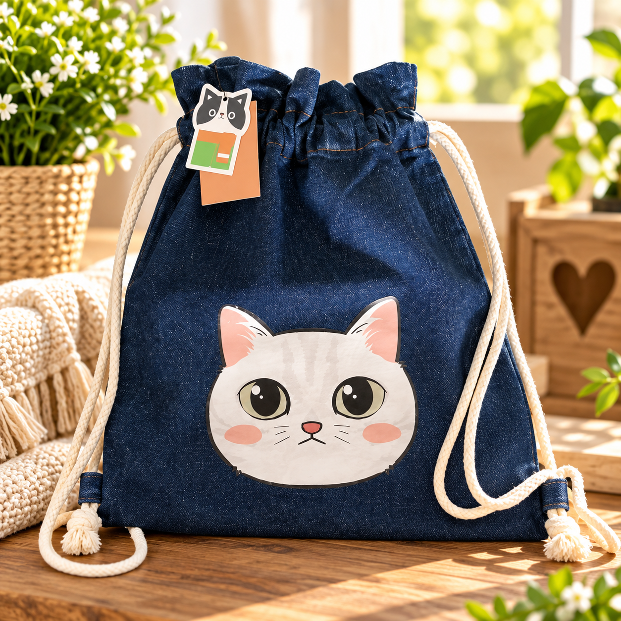 Mochila Vaquera de Gatitos – 5 Modelos | Mochila Solidaria BASMA - Imagen 6