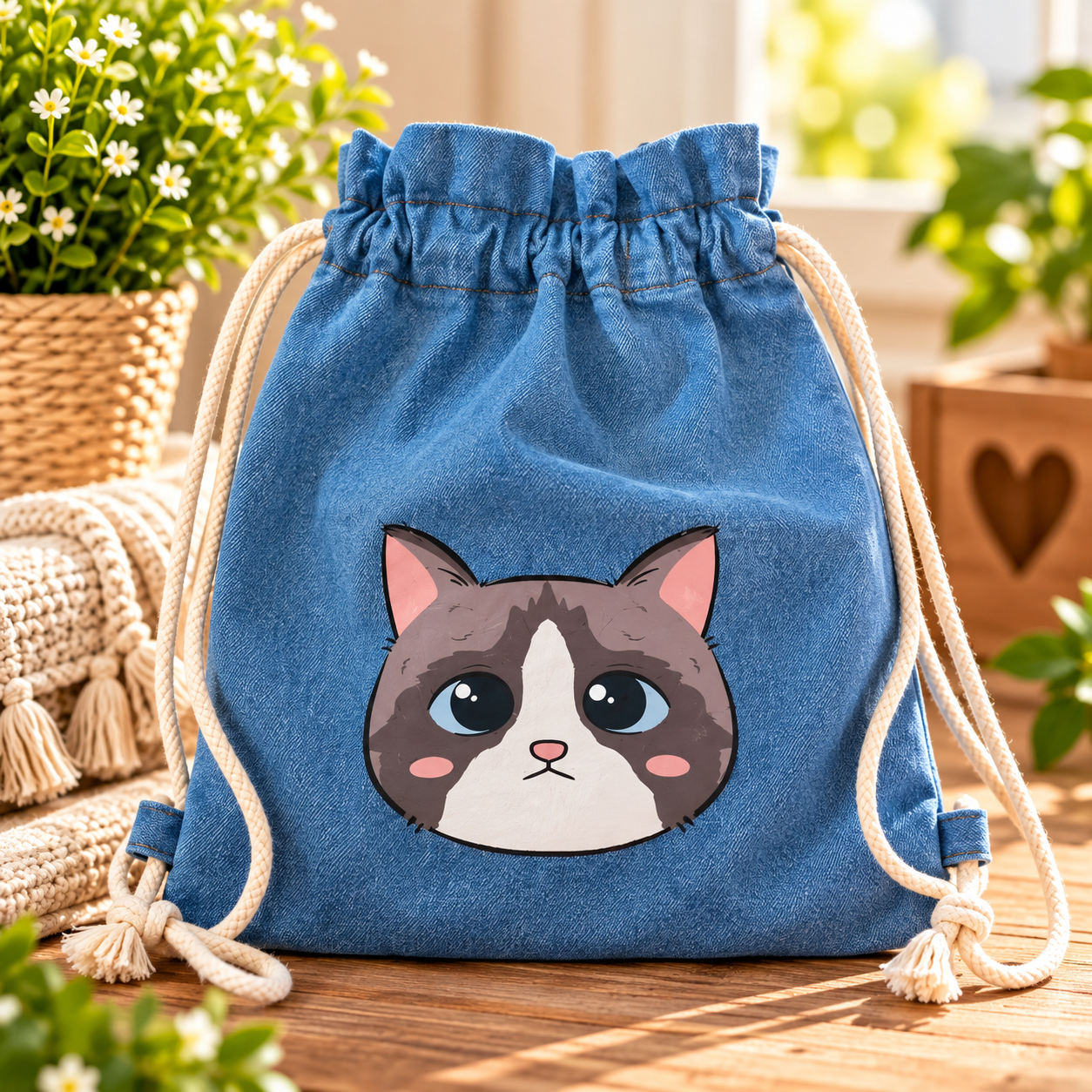 Mochila Vaquera de Gatitos – 5 Modelos | Mochila Solidaria BASMA - Imagen 4