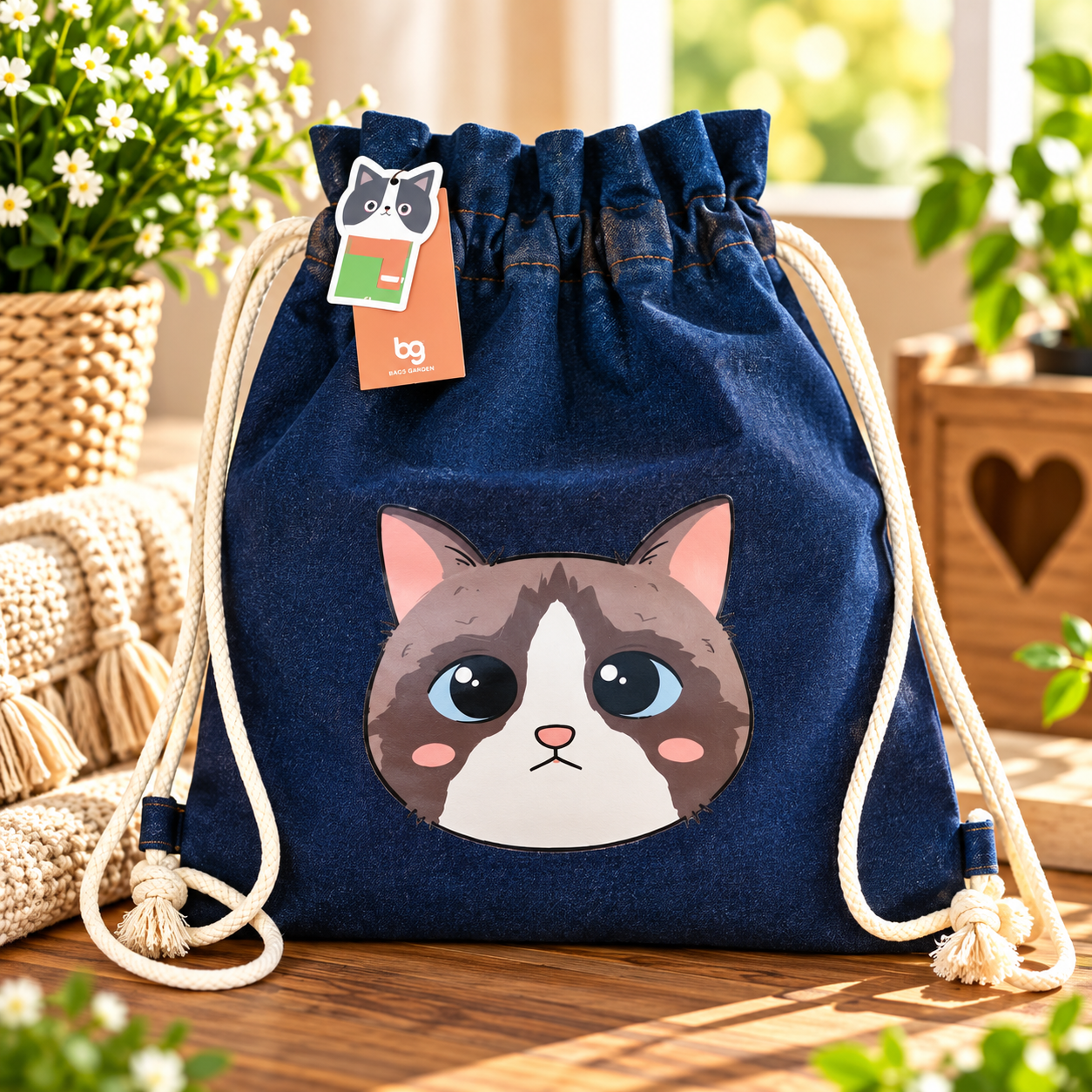Mochila Vaquera de Gatitos – 5 Modelos | Mochila Solidaria BASMA - Imagen 3