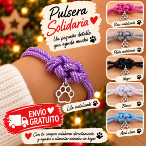 Pulsera Solidaria Huellita BASMA – 6 colores